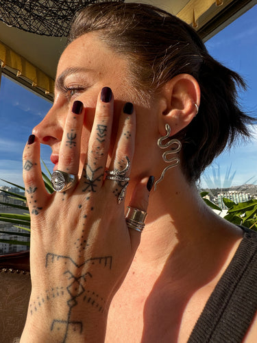Aros con Diseño de Serpiente